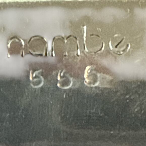Vintage Nambe 555 Alloy 11 Inch Square Silver Metal Tray Mid Century Modern - Picture 4 of 5